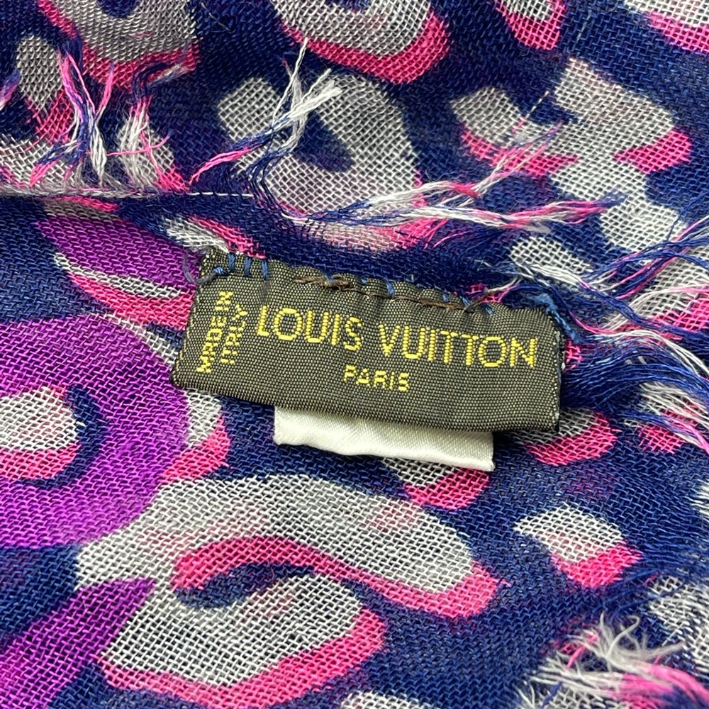Louis Vuitton Stephen Sprouse Graffiti Leopard Scarf Wrap Etole Limited Edition - Picture 5 of 16